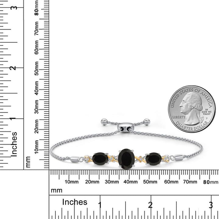 Bracelet in 925 Sterling Silver and 10K Yellow Gold