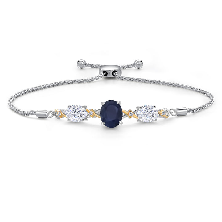 Bracelet in 925 Sterling Silver and 10K Yellow Gold