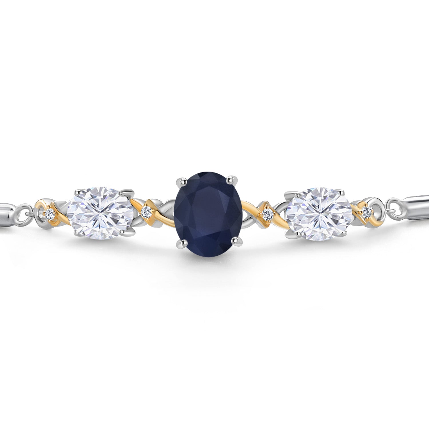 Bracelet in 925 Sterling Silver and 10K Yellow Gold