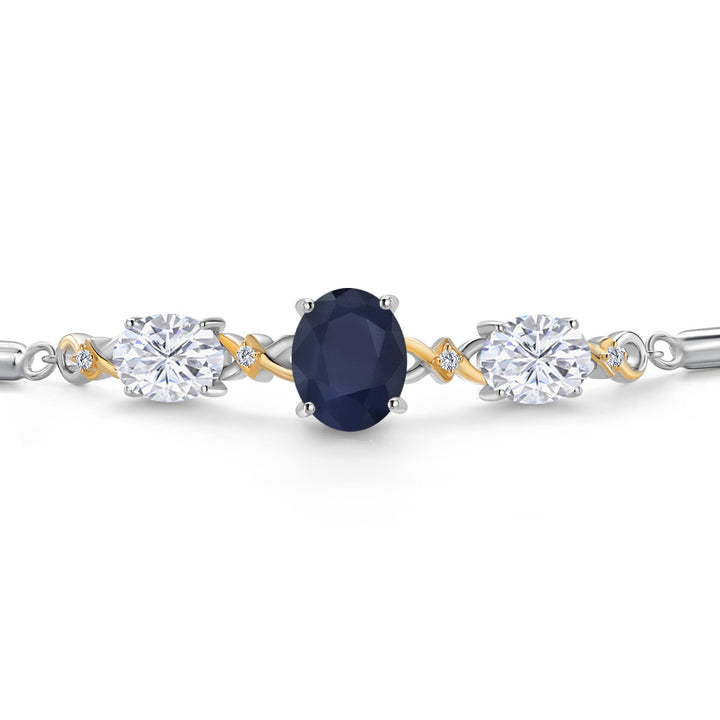 Bracelet in 925 Sterling Silver and 10K Yellow Gold