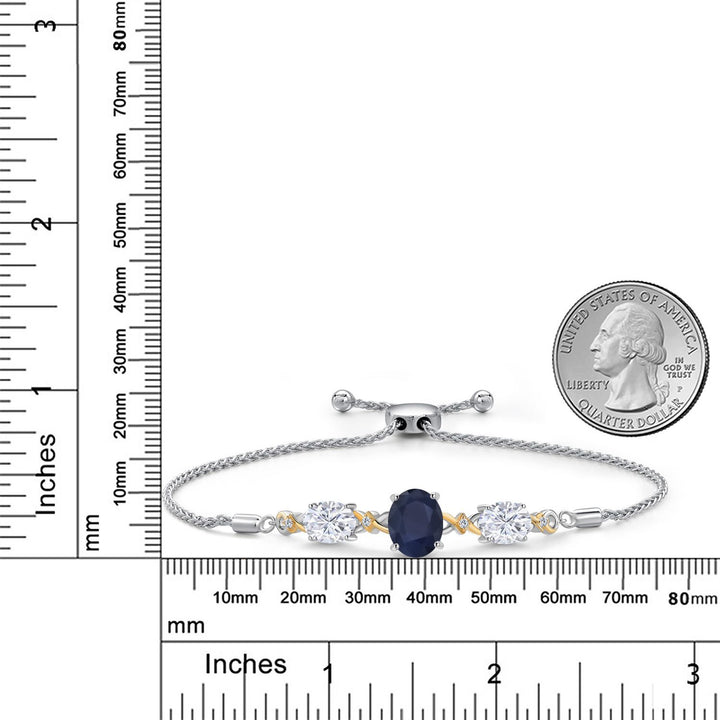 Bracelet in 925 Sterling Silver and 10K Yellow Gold