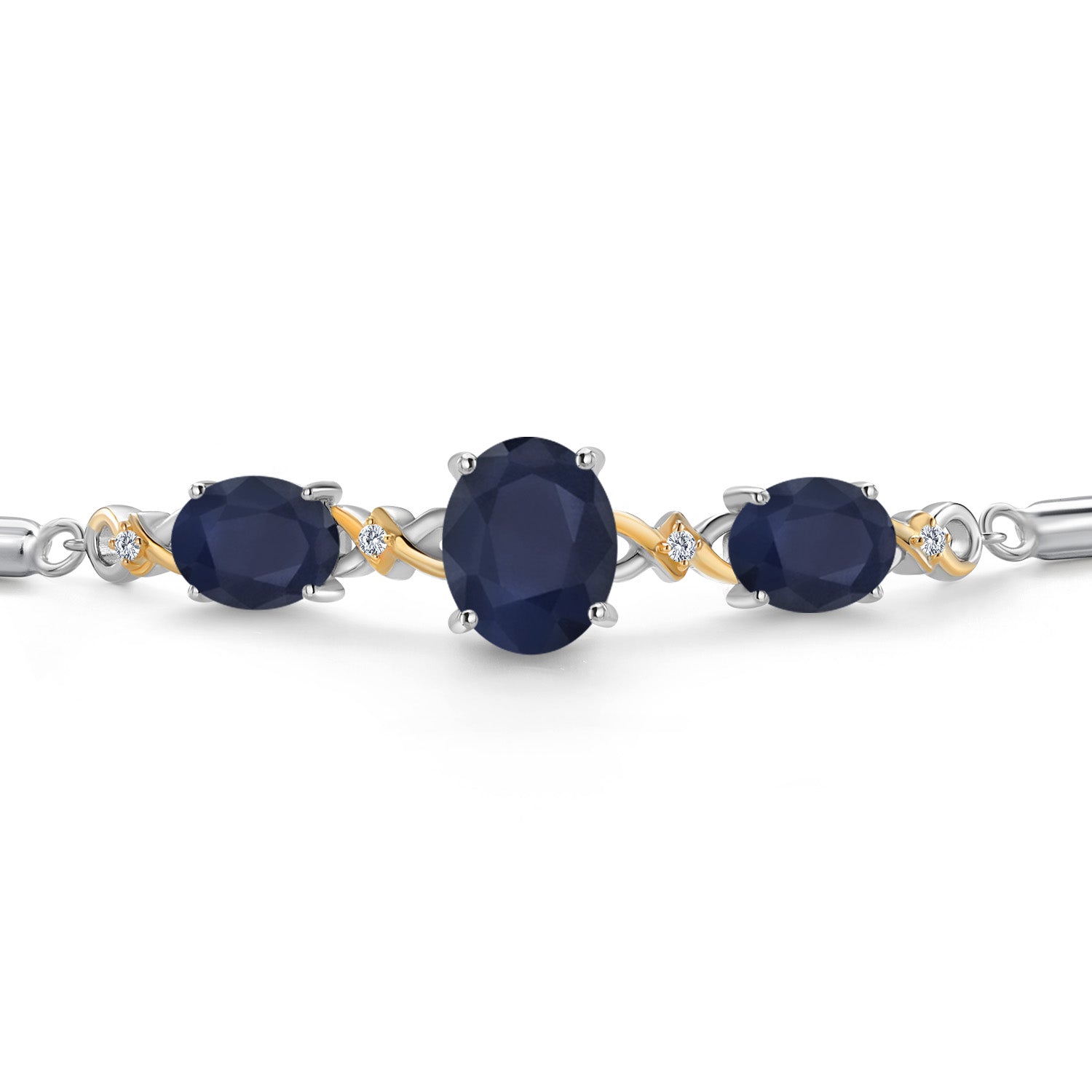 Bracelet in 925 Sterling Silver and 10K Yellow Gold
