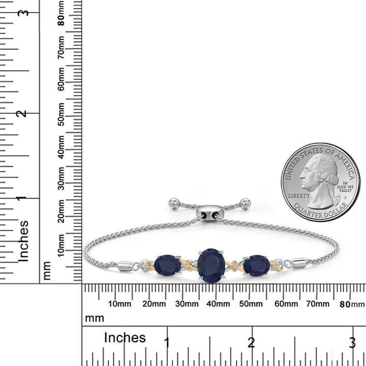 Bracelet in 925 Sterling Silver and 10K Yellow Gold