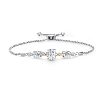 Gem Stone King Lab Grown Diamond Bracelets