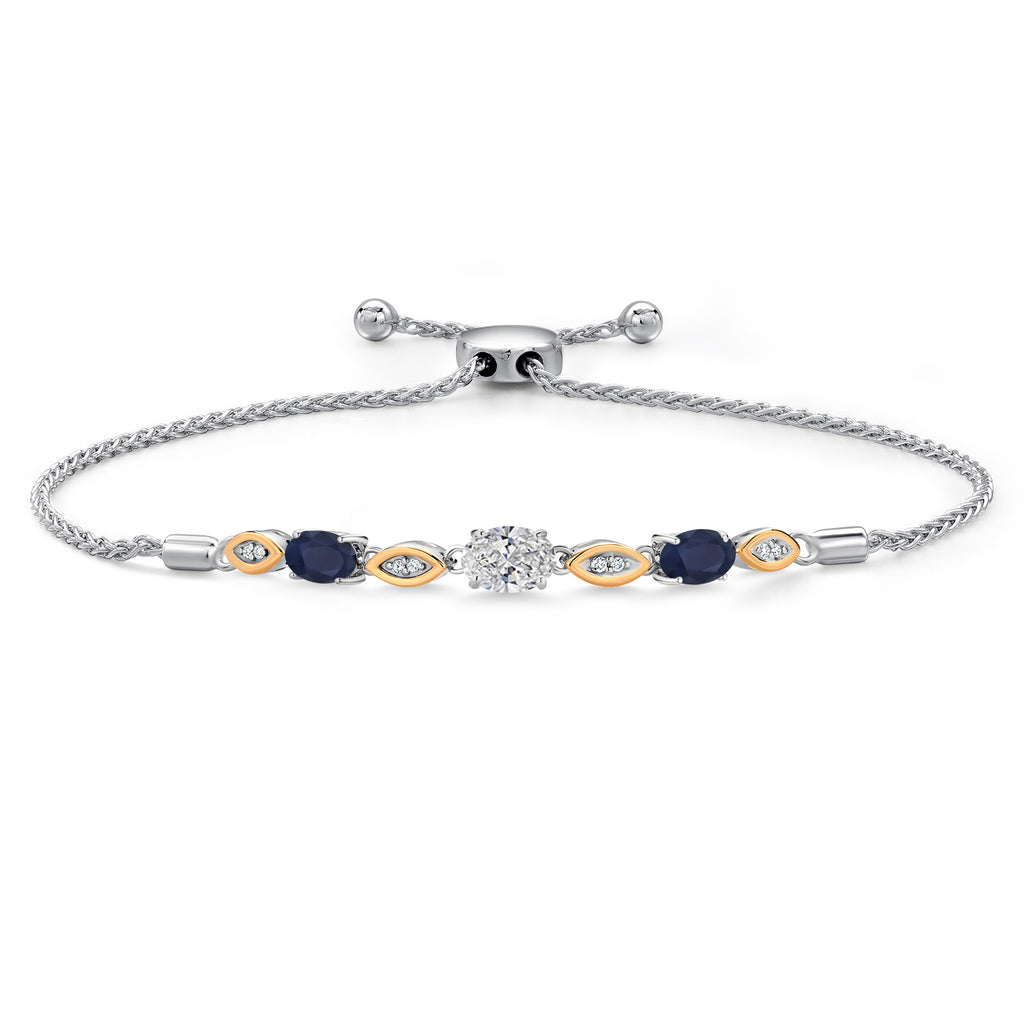 Bracelet in 925 Sterling Silver and 10K Yellow Gold