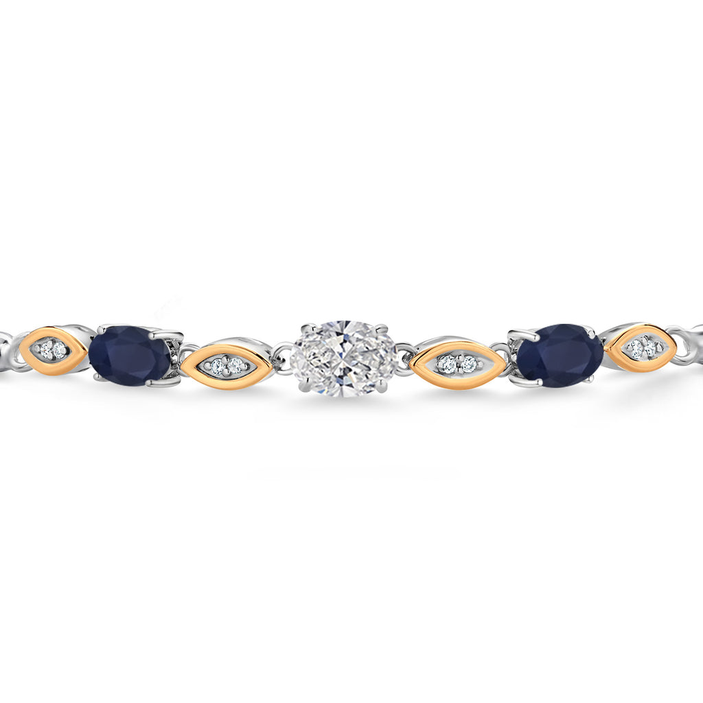 Bracelet in 925 Sterling Silver and 10K Yellow Gold