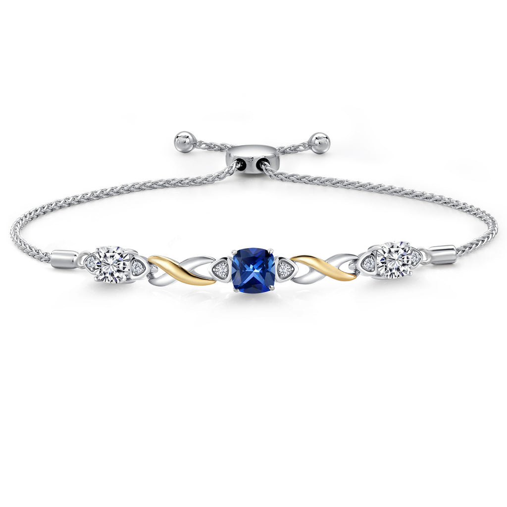 Bracelet in 925 Sterling Silver and 10K Yellow Gold