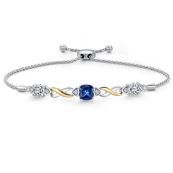 Bracelet in 925 Sterling Silver and 10K Yellow Gold