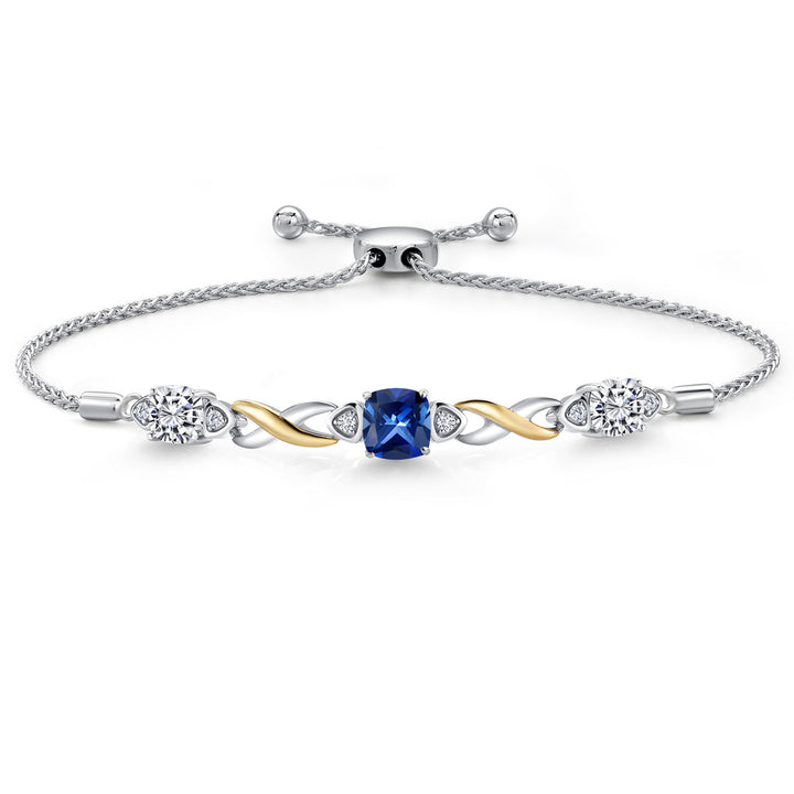 Bracelet in 925 Sterling Silver and 10K Yellow Gold