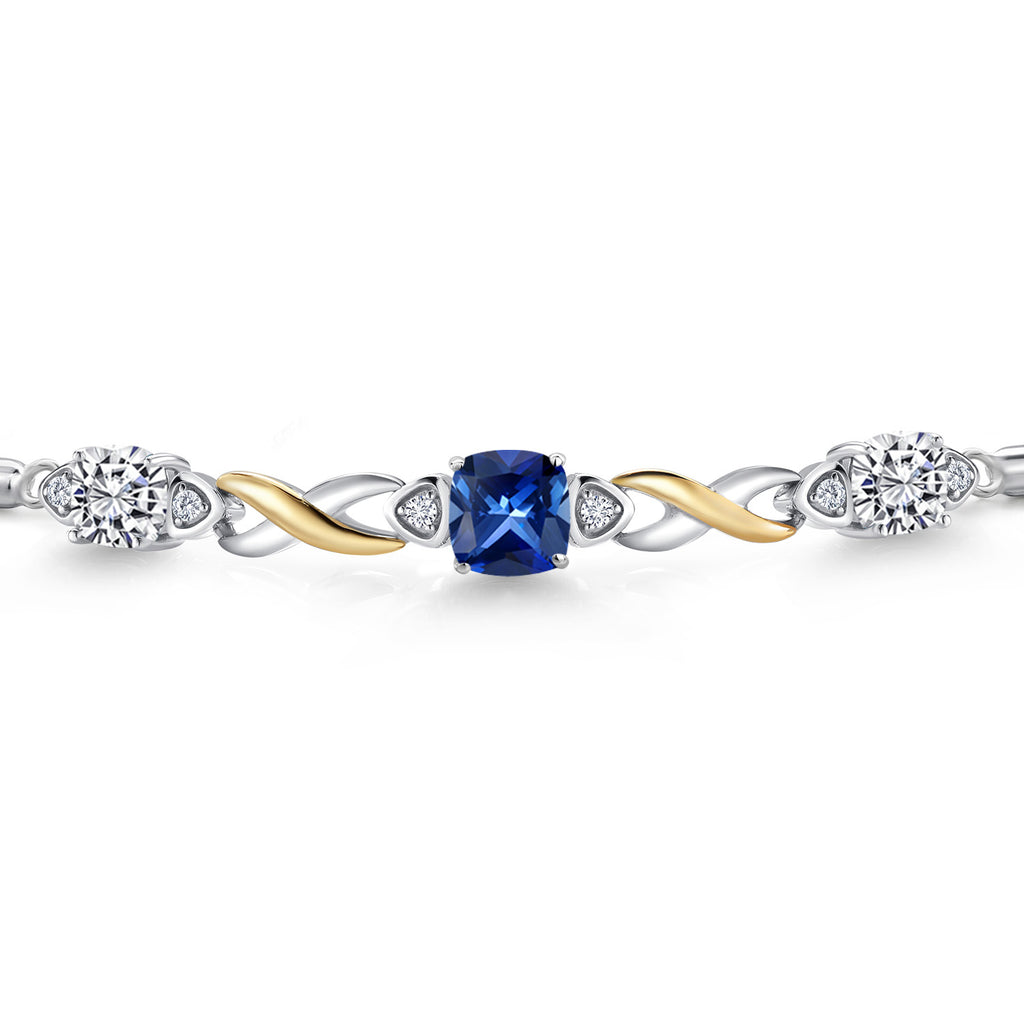 Bracelet in 925 Sterling Silver and 10K Yellow Gold