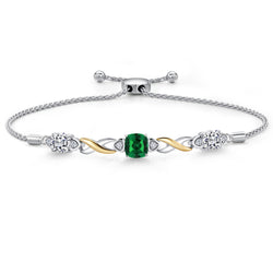 Bracelet in 925 Sterling Silver and 10K Yellow Gold