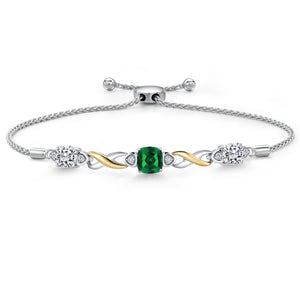 Bracelet in 925 Sterling Silver and 10K Yellow Gold