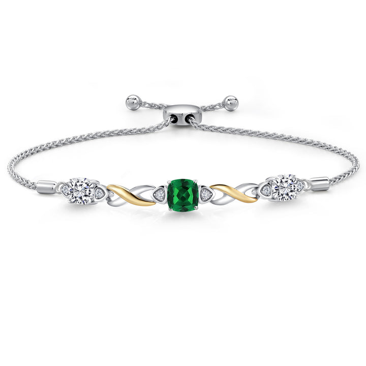 Bracelet in 925 Sterling Silver and 10K Yellow Gold