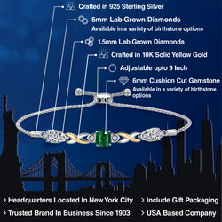 Bracelet in 925 Sterling Silver and 10K Yellow Gold