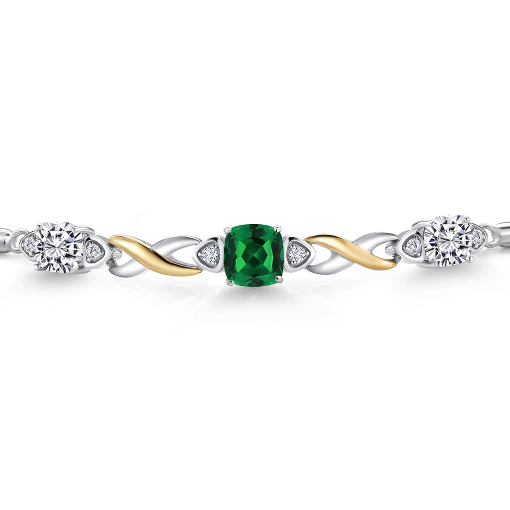 Bracelet in 925 Sterling Silver and 10K Yellow Gold