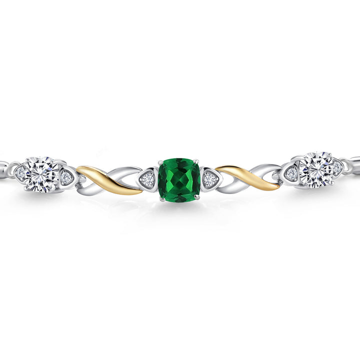 Bracelet in 925 Sterling Silver and 10K Yellow Gold
