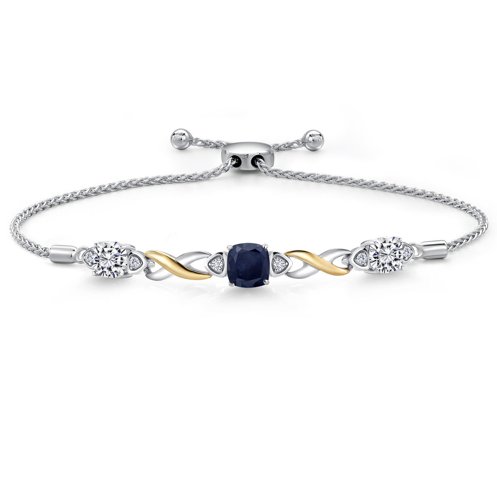 Bracelet in 925 Sterling Silver and 10K Yellow Gold