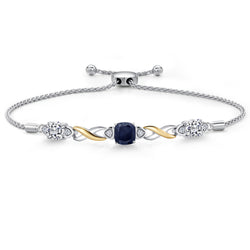 Bracelet in 925 Sterling Silver and 10K Yellow Gold