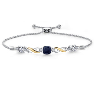 Bracelet in 925 Sterling Silver and 10K Yellow Gold