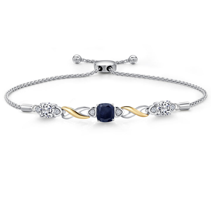 Bracelet in 925 Sterling Silver and 10K Yellow Gold