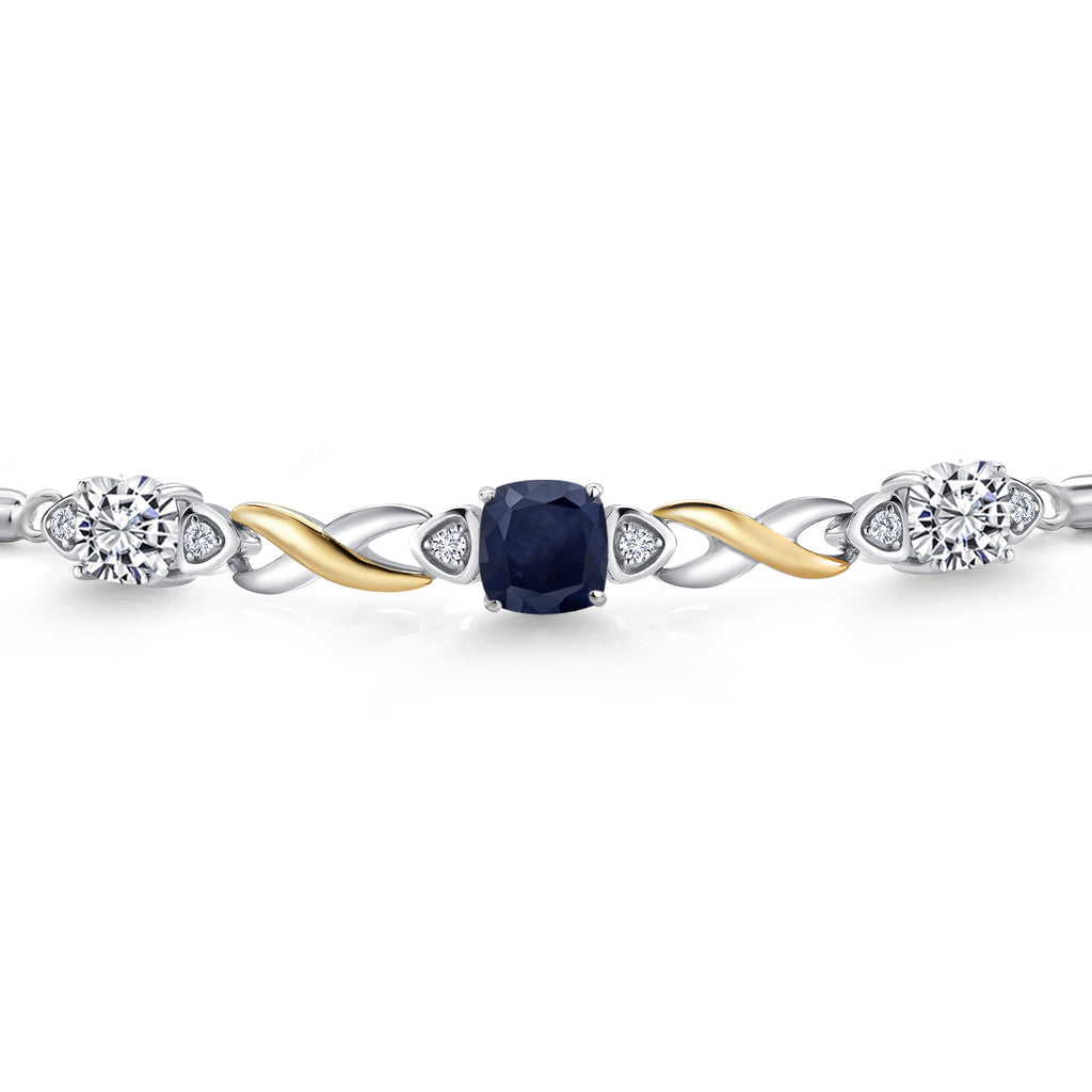 Bracelet in 925 Sterling Silver and 10K Yellow Gold