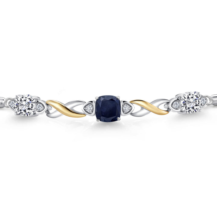 Bracelet in 925 Sterling Silver and 10K Yellow Gold