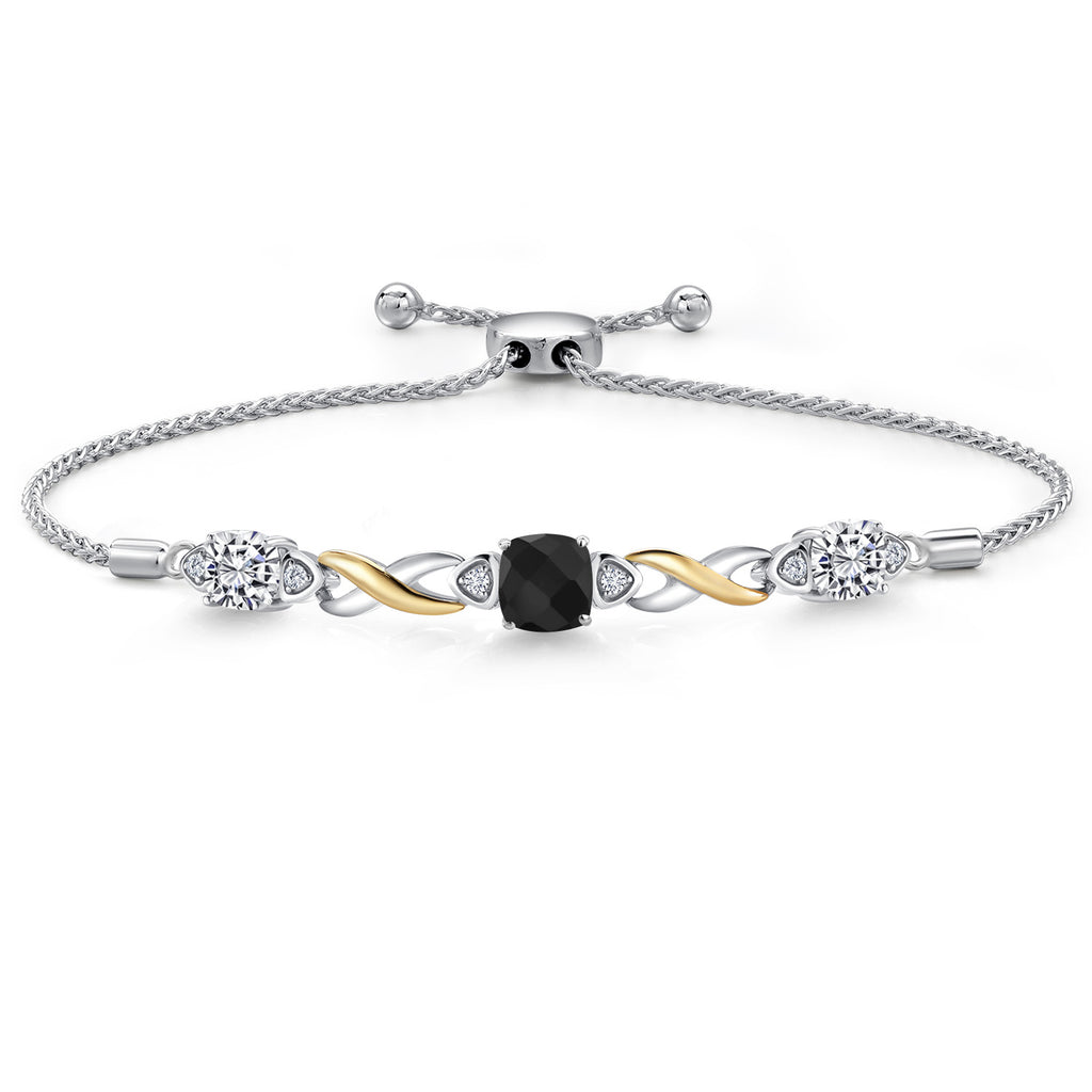 Bracelet in 925 Sterling Silver and 10K Yellow Gold