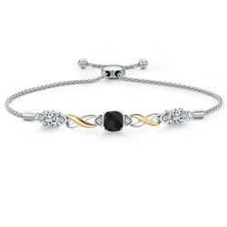 Bracelet in 925 Sterling Silver and 10K Yellow Gold