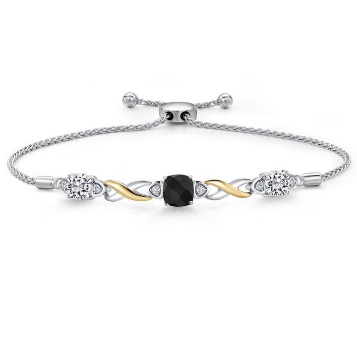 Bracelet in 925 Sterling Silver and 10K Yellow Gold