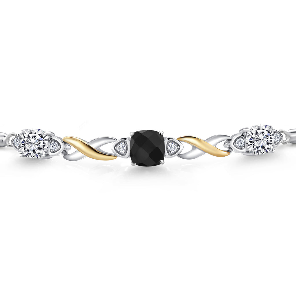 Bracelet in 925 Sterling Silver and 10K Yellow Gold