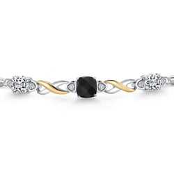Bracelet in 925 Sterling Silver and 10K Yellow Gold