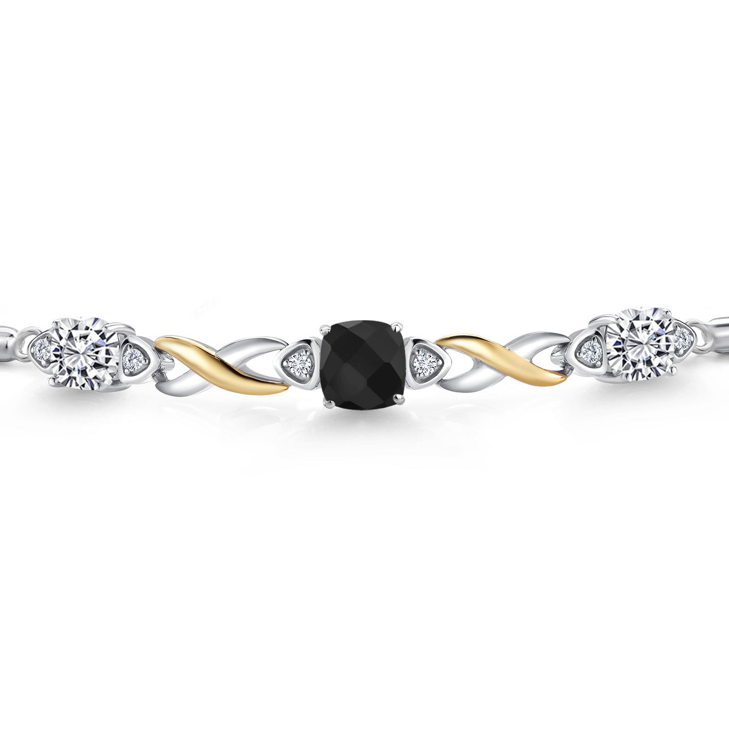 Bracelet in 925 Sterling Silver and 10K Yellow Gold