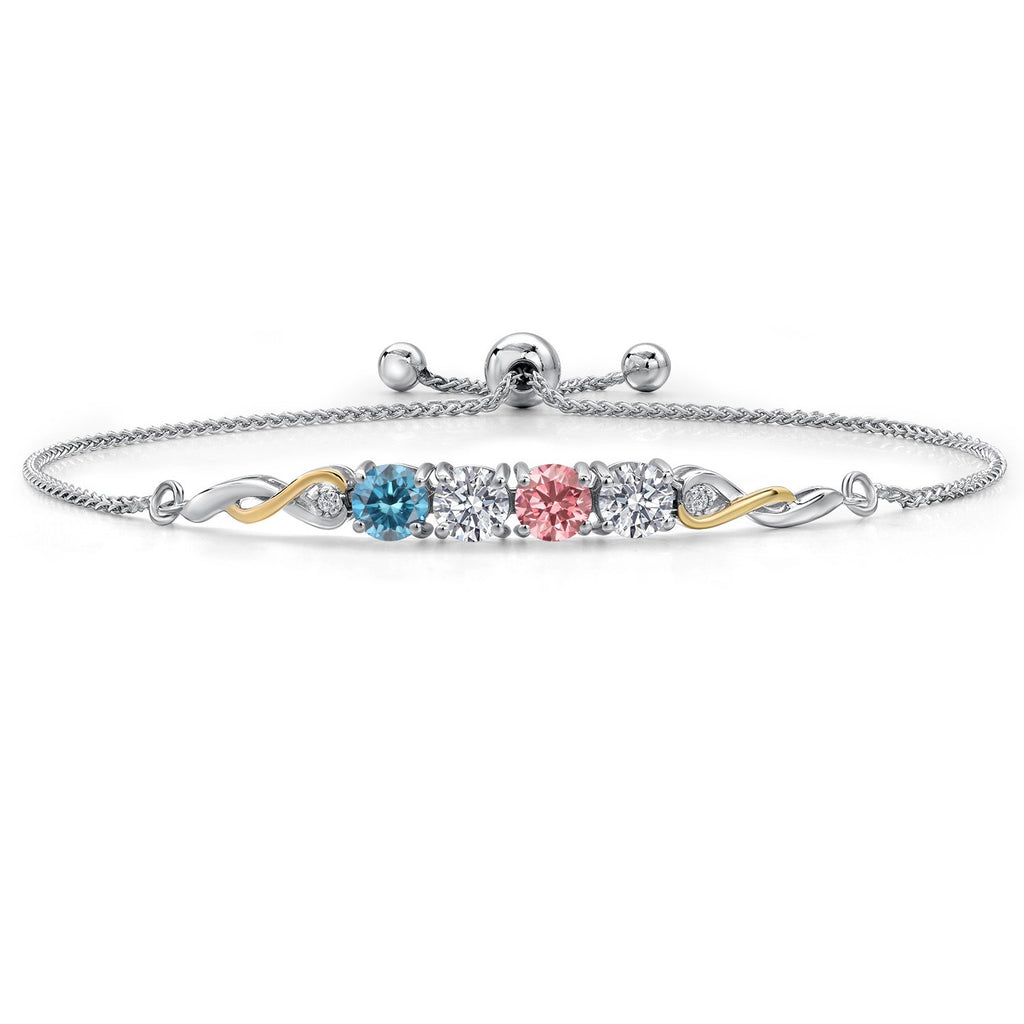 Bracelet in 925 Sterling Silver and 10K Yellow Gold