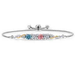 Bracelet in 925 Sterling Silver and 10K Yellow Gold