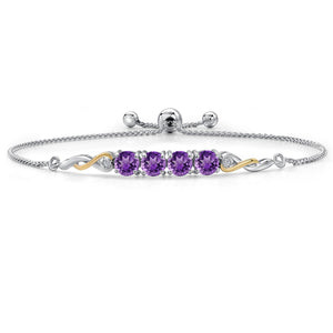 Bracelet in 925 Sterling Silver and 10K Yellow Gold