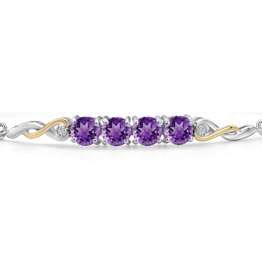 Bracelet in 925 Sterling Silver and 10K Yellow Gold