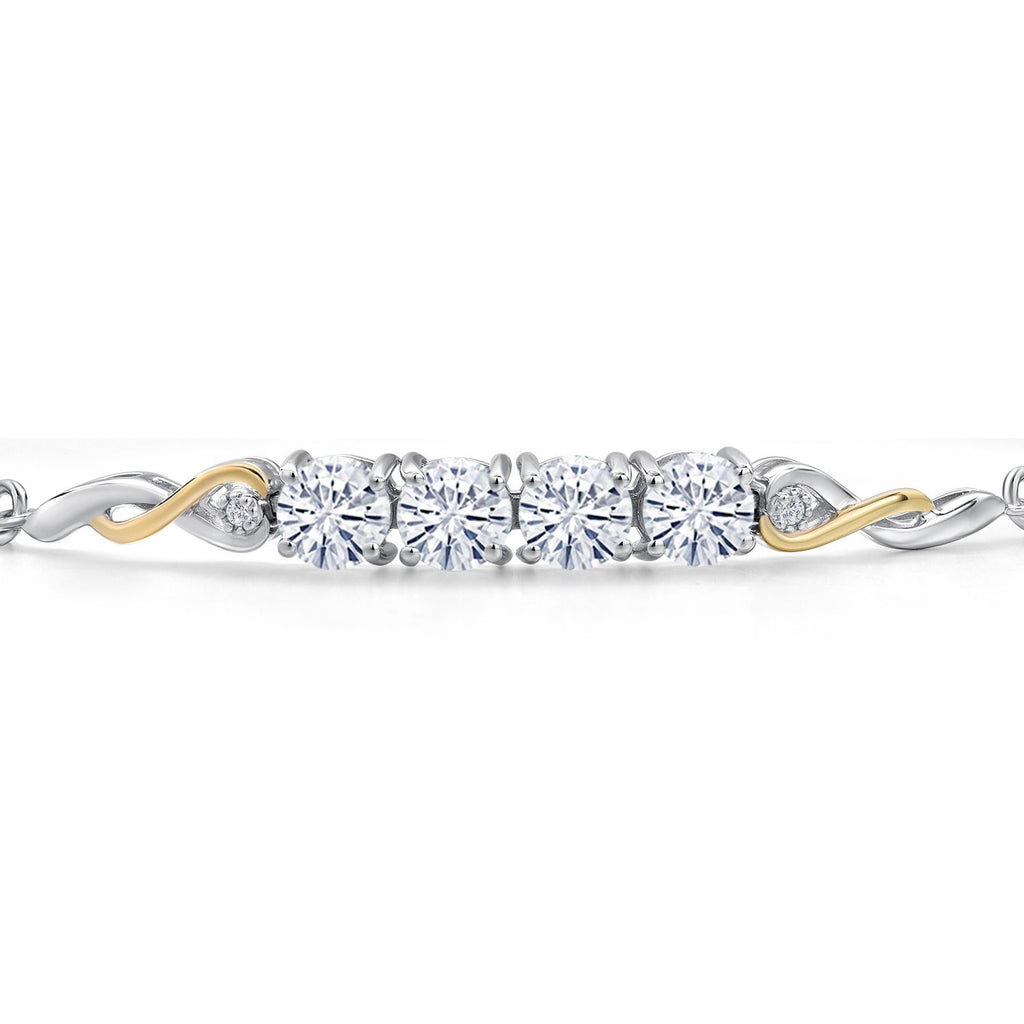 Bracelet in 925 Sterling Silver and 10K Yellow Gold