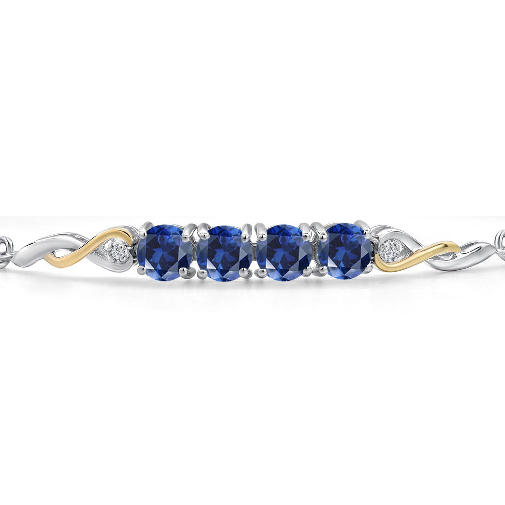 Bracelet in 925 Sterling Silver and 10K Yellow Gold