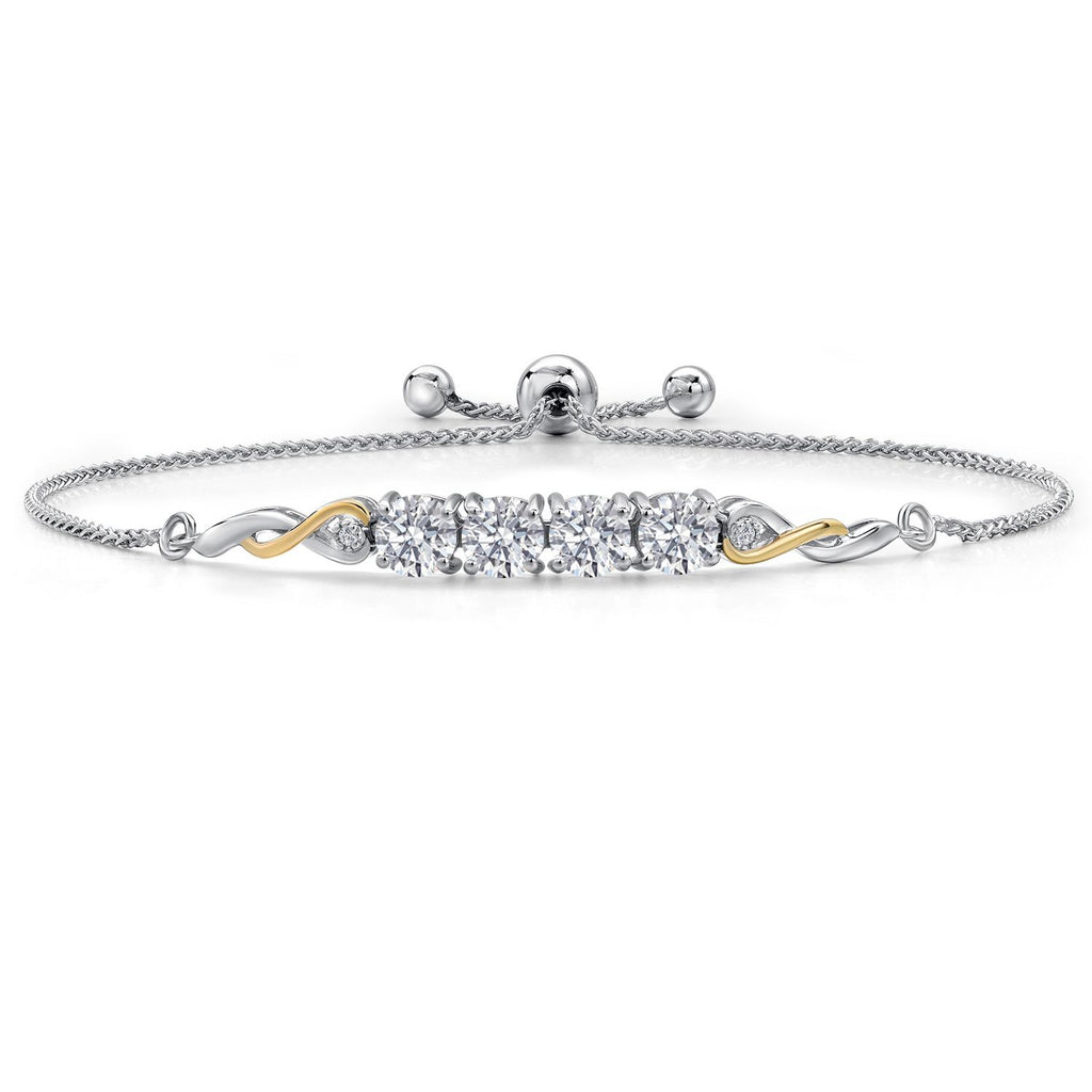 Bracelet in 925 Sterling Silver and 10K Yellow Gold