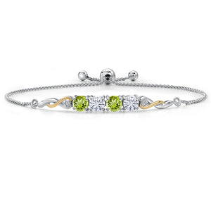 Bracelet in 925 Sterling Silver and 10K Yellow Gold