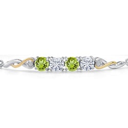 Bracelet in 925 Sterling Silver and 10K Yellow Gold