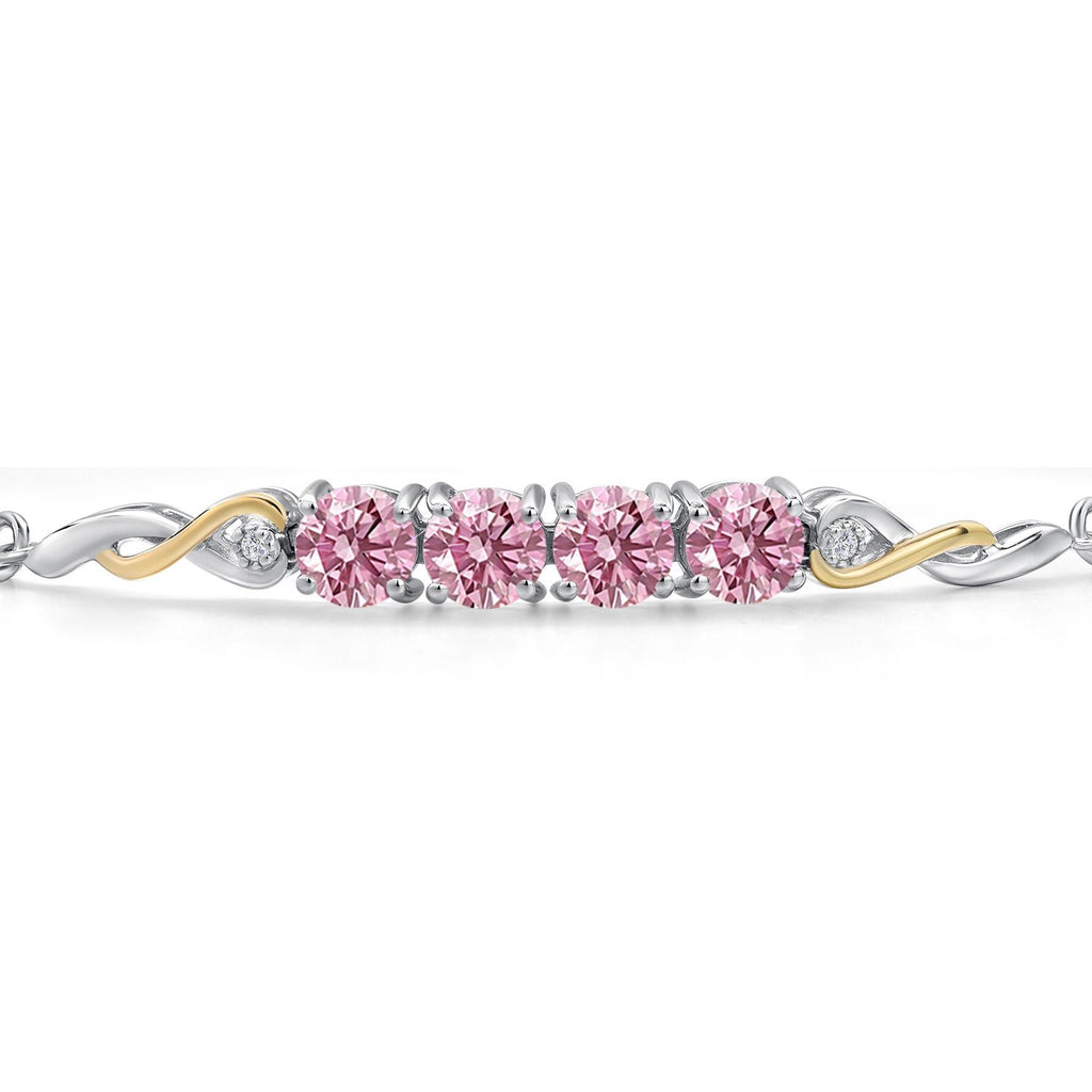 Bracelet in 925 Sterling Silver and 10K Yellow Gold