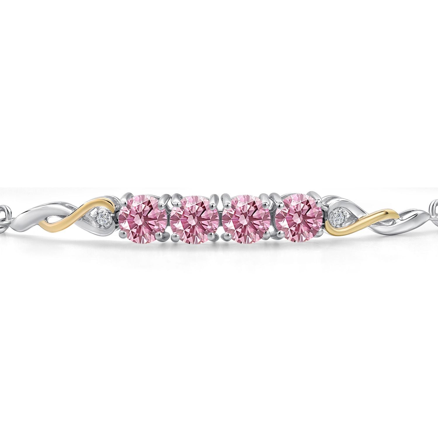 Bracelet in 925 Sterling Silver and 10K Yellow Gold