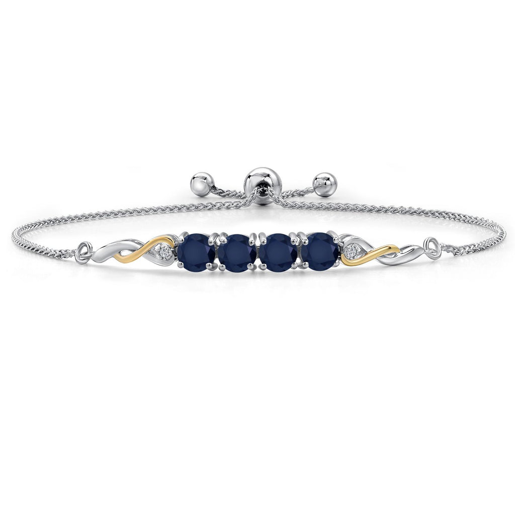 Bracelet in 925 Sterling Silver and 10K Yellow Gold