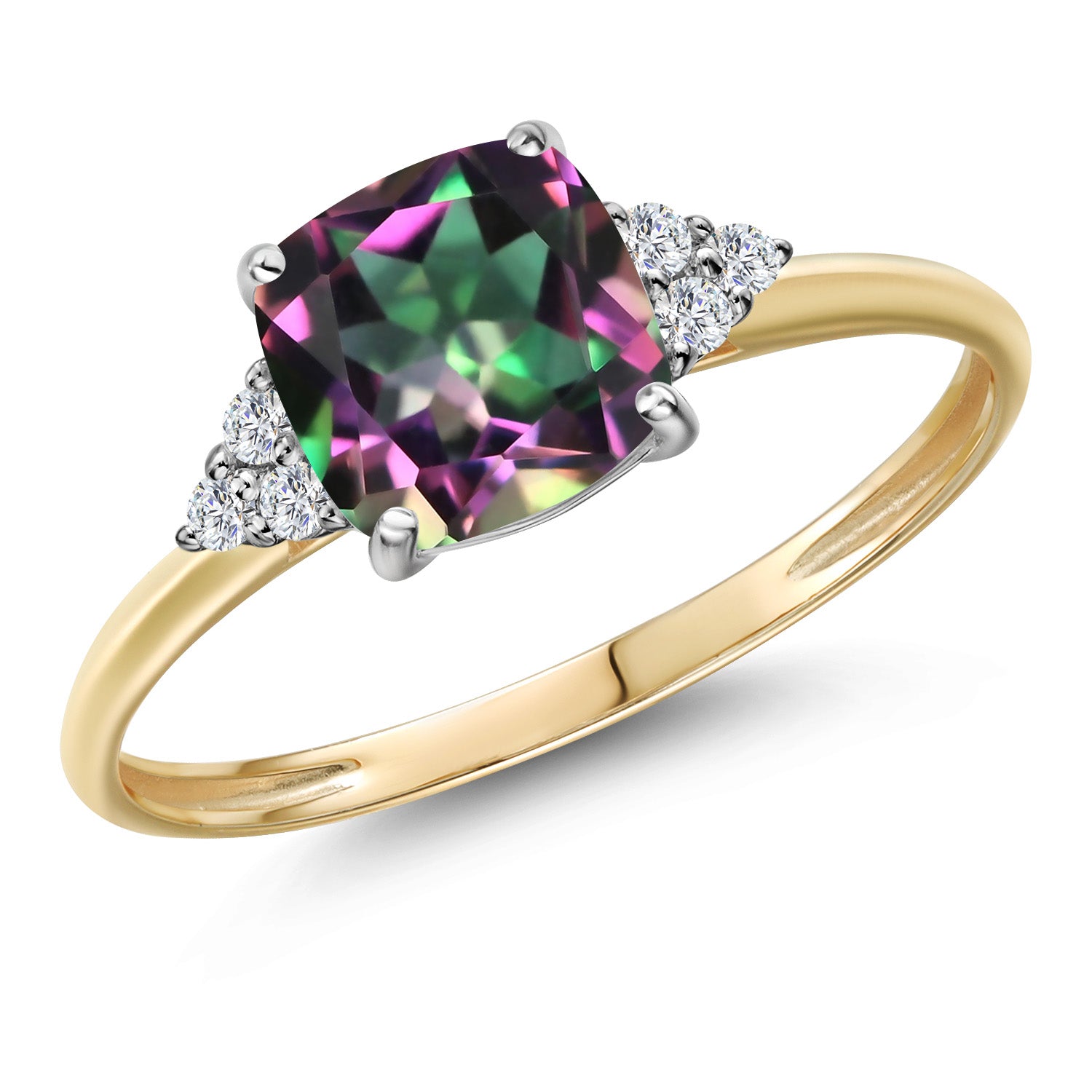 Mystic Topaz_8_Ring in 10K Two Tone Gold