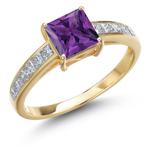 Amethyst - February_6_Ring in 14K Yellow Gold