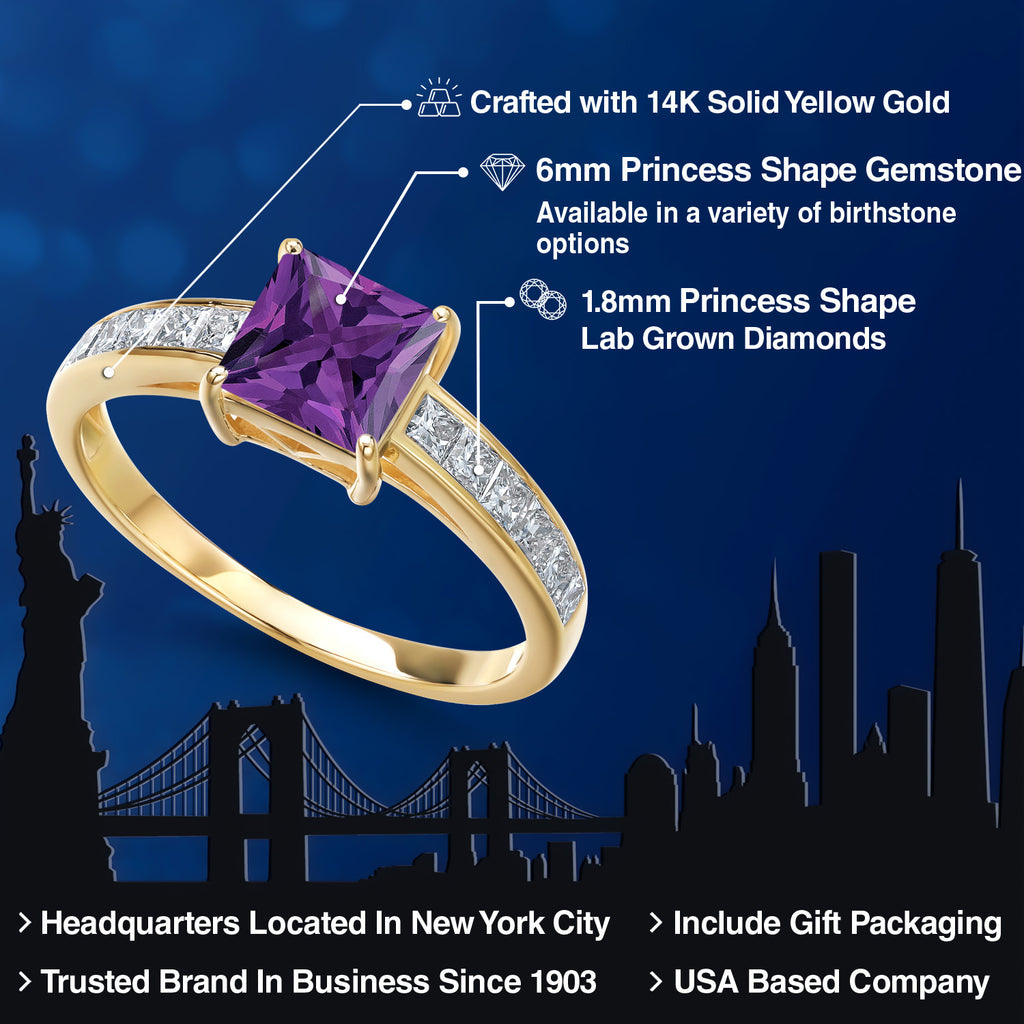 Amethyst - February_6_Ring in 14K Yellow Gold
