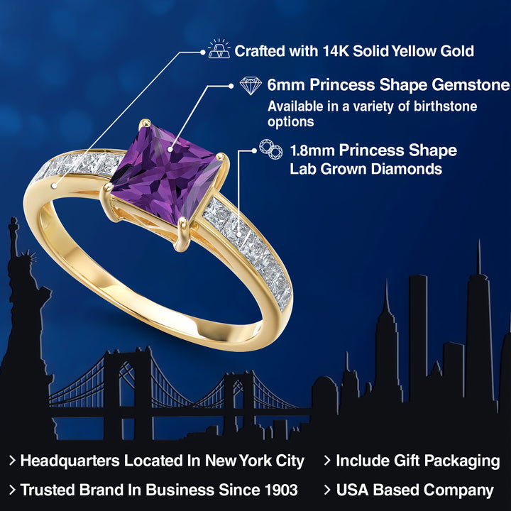Amethyst - February_6_Ring in 14K Yellow Gold