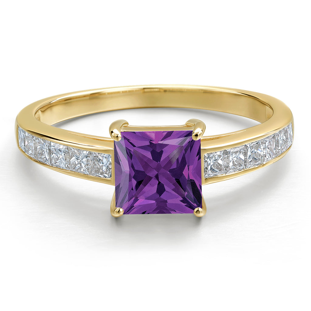 Amethyst - February_6_Ring in 14K Yellow Gold
