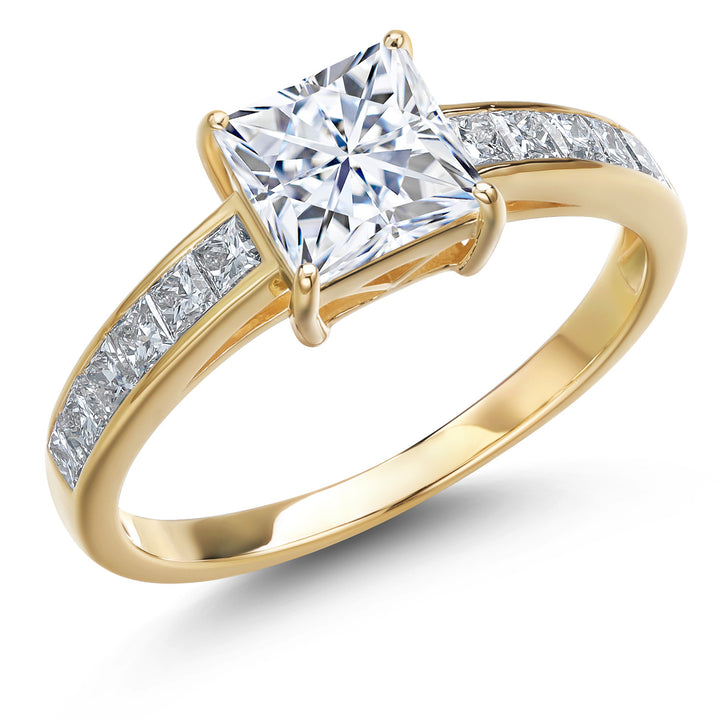 Moissanite - April_7_Ring in 14K Yellow Gold